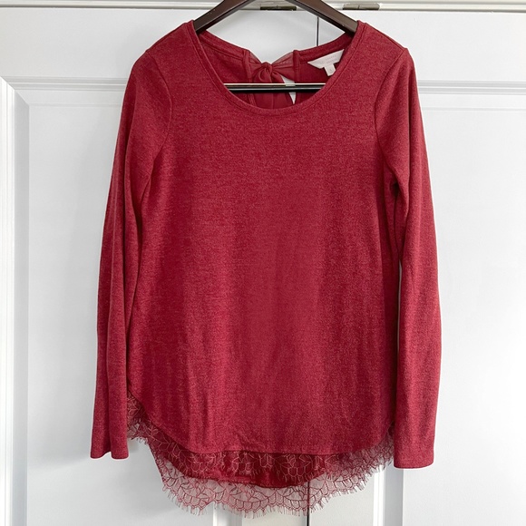 Red Sweater Size Small Lauren Conrad Womens - Picture 1 of 3